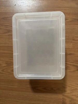 Really Useful Box Plastic Storage Container Locking Lid Handles 3.0L 9x7x6” - Image 1 of 4