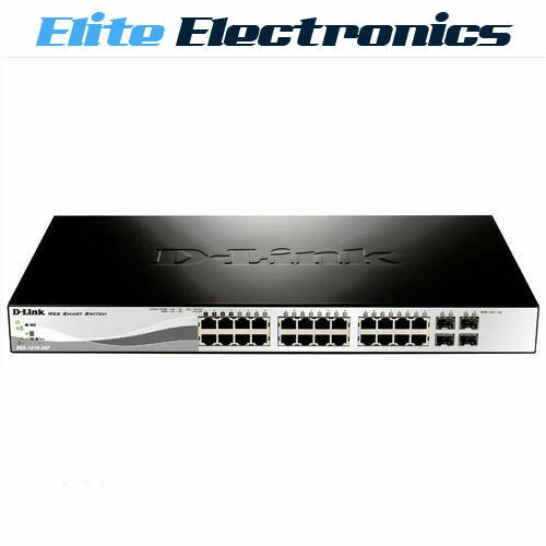 D-LINK DGS-1210-28P 28-PORT GIGABIT WEBSMART POE SWITCH WITH 24 UTP 4 SFP PORTS - Image 1 of 1