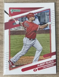 2021 Donruss Albert Pujols Los Angeles Angels #70 B3 - Bild 1 von 2