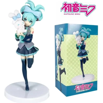 20CM Anime Hatsune Miku X Cinnamoroll Figure Anime Peripheral Collectible Models - Image 1 of 4