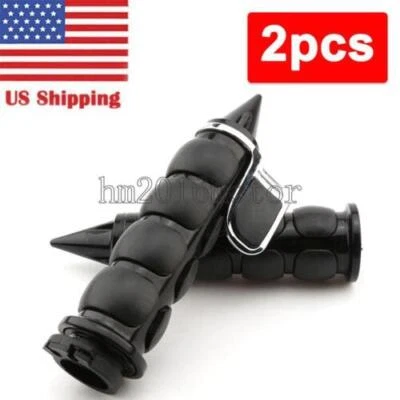 Empuñaduras de motocicleta negras de 1" 2 piezas para Harley Davidson Dyna Street Bob FXDB Estados Unidos Foto 1 de 4
