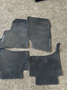 2003-2010 PORSCHE CAYENNE TURBO FLOOR CARPET MAT SET OF 4 BLACK OEM - Picture 1 of 4