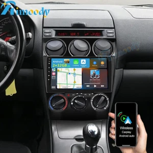 For Mazda 6 2003-2008 Android 13 Car Radio Stereo Player GPS Navi CarPlay 2+32GB - Picture 1 of 20