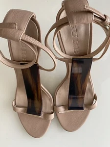 Burberry Damen Slingback Riemen Sandalen Stiletto Gr. 6B EU 36B neutral - Bild 1 von 10