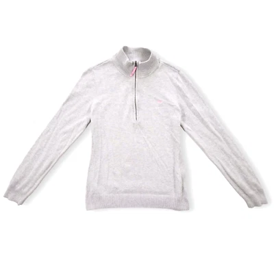 Детский свитер Vineyard Vines на молнии 1/4 с вышитым логотипом серый размер маленький - Изображение 1 из 4