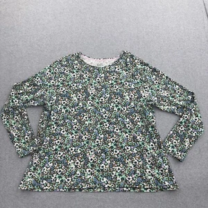 Camisa Croft Barrow Para Mujer XL Floral Clásica Camiseta Cuello Redondo Manga Larga Informal - Imagen 1 de 7