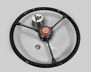 VW VOLKSWAGEN Beetle TYPE3 ghia 3 Spoke Steering Wheel Christopher's red/adapter - Picture 1 of 1