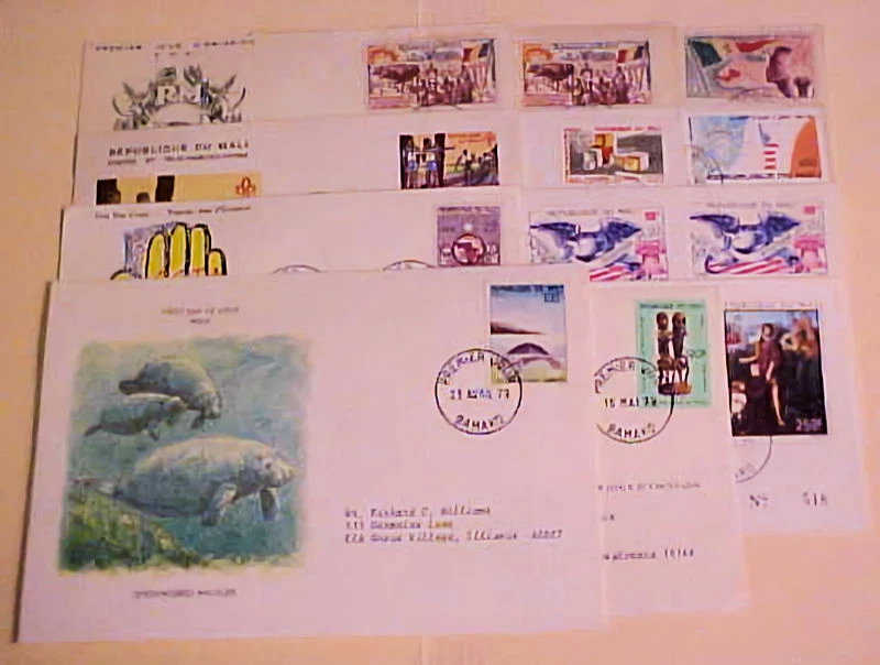MALI FDC 12 DIFF. Cachet 1959-1986 sin dirección Foto 1 de 1