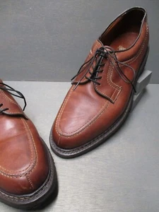 Allen Edmonds Wilbert zapatos Oxford de cuero marrón envejecido punta dividida 8D - Imagen 1 de 9