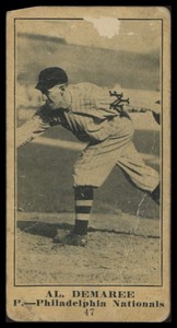 1916 M101-5 Famous & Barr Al Demaree #47 Authentic & Original Poor / Fair