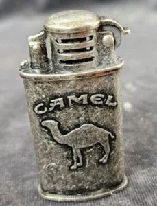 Vintage Camel Promotional Lighter NEW Flip Top Oval Metal Barrell Box - Picture 1 of 10