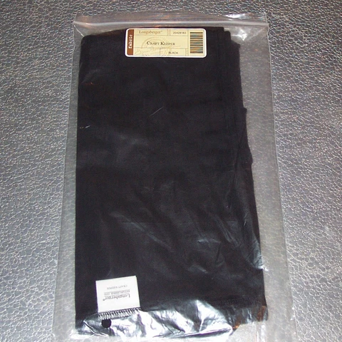 Longaberger Black CRAFT KEEPER Basket Liner... RARE ~USA~ plus FREE SHIPPING! Cover