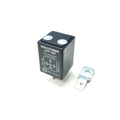 12V 10A Adjustable Timer Relay - Delay On/Off - Universal Automotive & Marine - Image 1 of 3