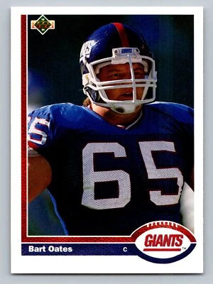 1991 Upper Deck #418 Bart Oates   New York Giants - Image 1 of 2
