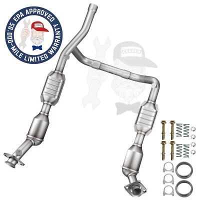 For Ford F-150 5.4L 4WD 1999-2003 Left & Right Catalytic Converter Set EPA - Image 1 of 4