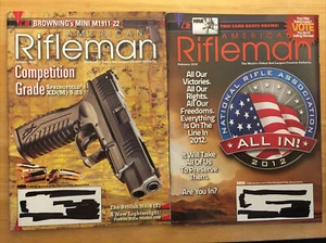 LOT American Rifleman 2012 9 Issues NRA National Rifle Association - Picture 1 of 10