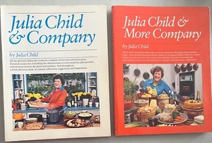 Julia Child & Company and Julia Child & More Company Lot of 2 Cookbooks First Ed - Imagen 1 de 9