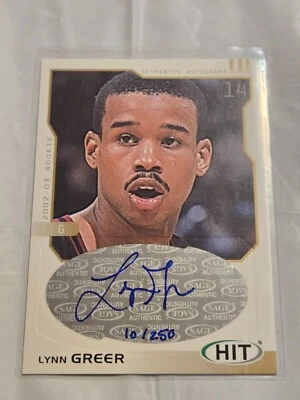2002-03 SAGE Hit Gold Auto #D /250 Lynn Greer #H14 Auto Temple - Image 1 of 2