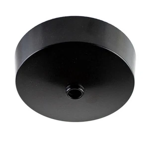 Baldachin Deckenbaldachin Duroplast (Bakelit-Optik) mit Anschlussblock, schwarz - Bild 1 von 4