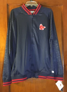 True Fan MLB Genuine Merch NWT Boston Red Sox Full Zip Polyester Jacket Medium - Bild 1 von 4