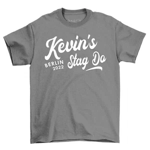 Stag Holiday T-Shirt Personalized Stag Do Party Tshirts for Men Wedding Groom - Imagen 1 de 12