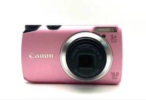 Canon Powershot A3300 IS Pink Digital Camera 14.1MP 5x Optical Zoom From JAPAN - Picture 1 of 15