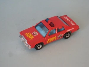 Matchbox Ford LTD Fire Chief Red Toy Model Car 76mm UB Dept - Picture 1 of 3