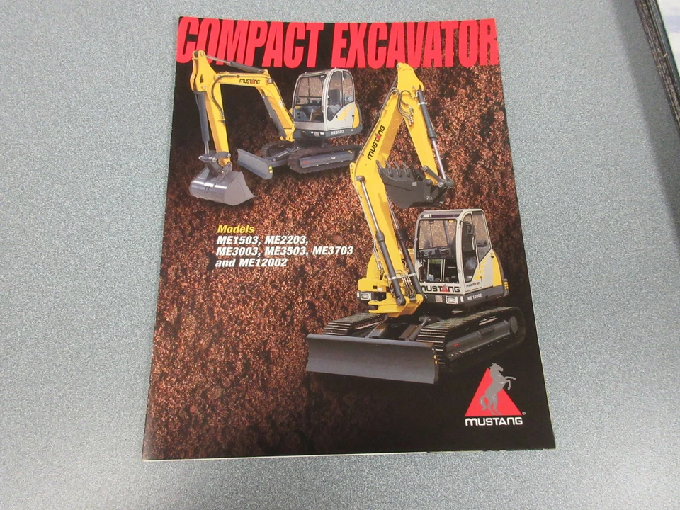 Mustang ME1503 Thru ME12002 Compact Excavator Brochure 8 Page - Image 1 of 1