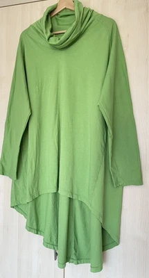 Wendy Trendy Asymmetric Top Tunic Blouse Cowl Neck OSFA Lagenlook Ch54’ - Image 1 of 4