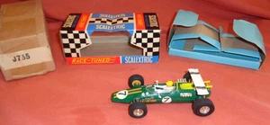 Vintage Scalextric Slot Car Race Tuned Green Lotus Indianapolis GP Boxed C.8 - Picture 1 of 18