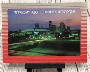 Minneapolis Minnesota Hubert H Humphrey Metrodome MN Postcard - Picture 1 of 4