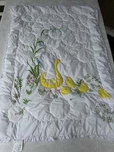 Vintage North Star Mother Goose Babybett Bettdecke 36 x 50 Chatham - Bild 1 von 9