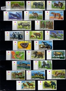 NZ COOK ISLANDS - MNH - ANIMALS, ELEPHANT, LION, MONKEY, BIRDS, OWL, WHALES - Picture 1 of 1