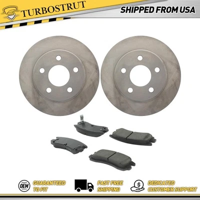 Kit de pastillas de freno y rotores traseros OE para Buick Riviera 1992 1993 1995-1999 Foto 1 de 4