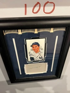 Tappetino personalizzato firmato Phil Rizzuto pezzo incorniciato New York Yankees  - Foto 1 di 1