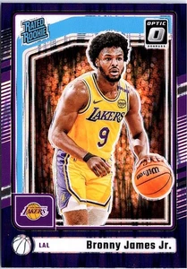 2024-25 Donruss Optic #282 Bronny James Jr. Purple - Picture 1 of 2