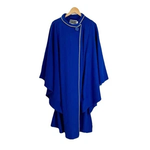 Spencer Douglas wunderschöner Vintage blauer Woll-Cape-Mantel USA Einheitsgröße Einheitsgröße - Bild 1 von 4