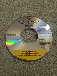 Adobe PhotoDeluxe 2.0 + Adobe PageMill 3.0 WINDOWS Special KODAK Bundle Disk - Picture 1 of 2