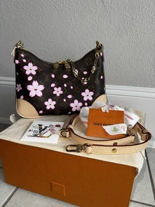 NIB AUTH Louis Vuitton Cherry Blossom Boulogne Purse Handbag SOLDOUT SHIPS TODAY - Picture 1 of 17