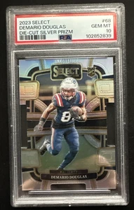 2023 Panini Select #68 Demario Douglas Silver Prizms Die Cuts PSA 10! - Foto 1 di 3