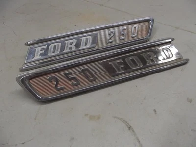 Ford F250 250 1967 camioneta pickup guardabarros emblema carrocería moldura Foto 1 de 4