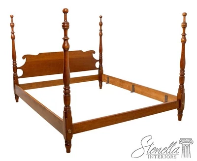 70882:L&JG STICKLEY 樱桃加州国王奇彭代尔风格海报床 — 第 1/4 张图片