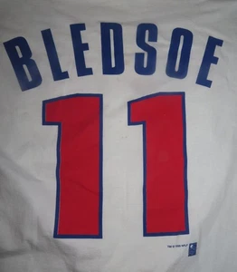 Salem Sportswear DREW BLEDSOE No. 11 NEW ENGLAND PATRIOTS (LG) T-Shirt Jersey - Picture 1 of 7