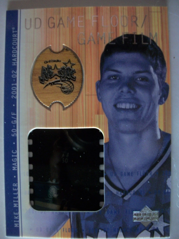 2001-02 UD Hardcourt Game Floor-Film MIKE MILLER MN-F , MAGIC!! BOX # 33 - Image 1 of 1