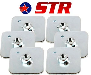 Racing Harness/Seat Belt Mounting Back Plate Backing, Eyelet Plates - x6 Pieces - Picture 1 of 1