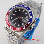 BLIGER Red Second Hand Japan 24 Jewels NH35A Self Winding Sterile Dial Men Watch