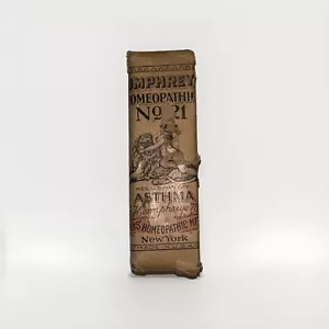 Antikes Humphreys Homöopathisches Arzneimittel Nr. "21" Asthma. Vintage. Sammlerstück - Bild 1 von 6
