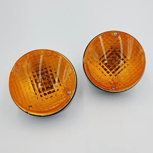 2 Pc Tail Turn Signal Light Lamp Truck Trailer Universal Amber - Picture 1 of 13
