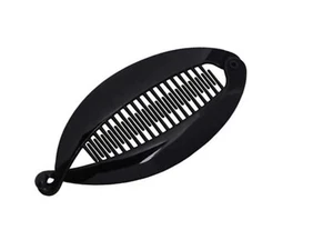 14CM NEW FISH BANANA HAIR CLIP GRIP Slide Comb Hair Accessories Black Uk - Picture 1 of 8