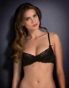 Agent Provocateur MARGOT BH 32D in SCHWARZ FRANZÖSISCHER STRETCH SPITZE - NEU MIT ETIKETT - Bild 1 von 6